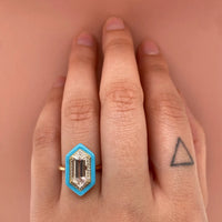 Light Blue Yadira Ring