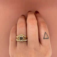 lena-band-fluid-half-diamond-band-with-milgrain-boarder