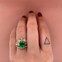 large-dan-band-baguette-diamond-contour-wedding-band,maxine-band-shared-prongs-round-brilliant-diamonds-half-contour-band