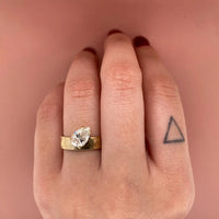 Pear Moissanite Maribel Ring