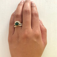 double-round-diamond-baguette-contour-petite-band,lena-band-fluid-half-diamond-band-with-milgrain-boarder