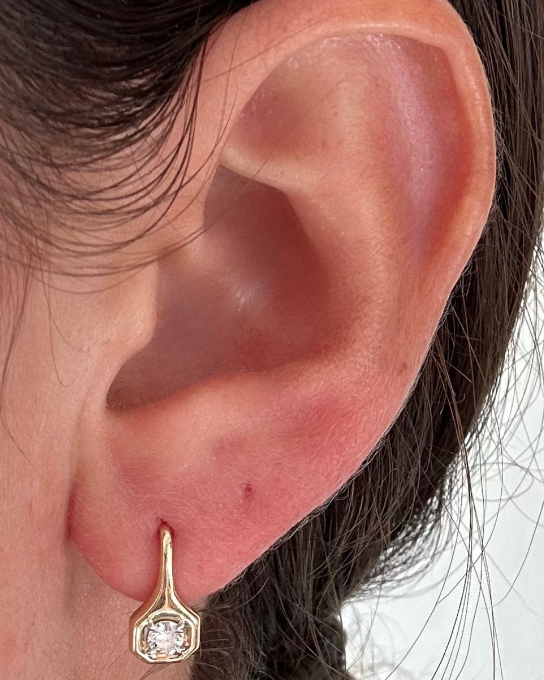 Large Hex Earrings