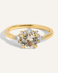 Sapphire Snowflake Ring