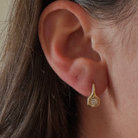 Large Hex Earrings