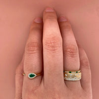 emerald-diamond-half-band-ring,tanner-band-cigar-band-organically-placed-diamond-halft-matte-finish