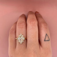 Large Champagne Astro Ring