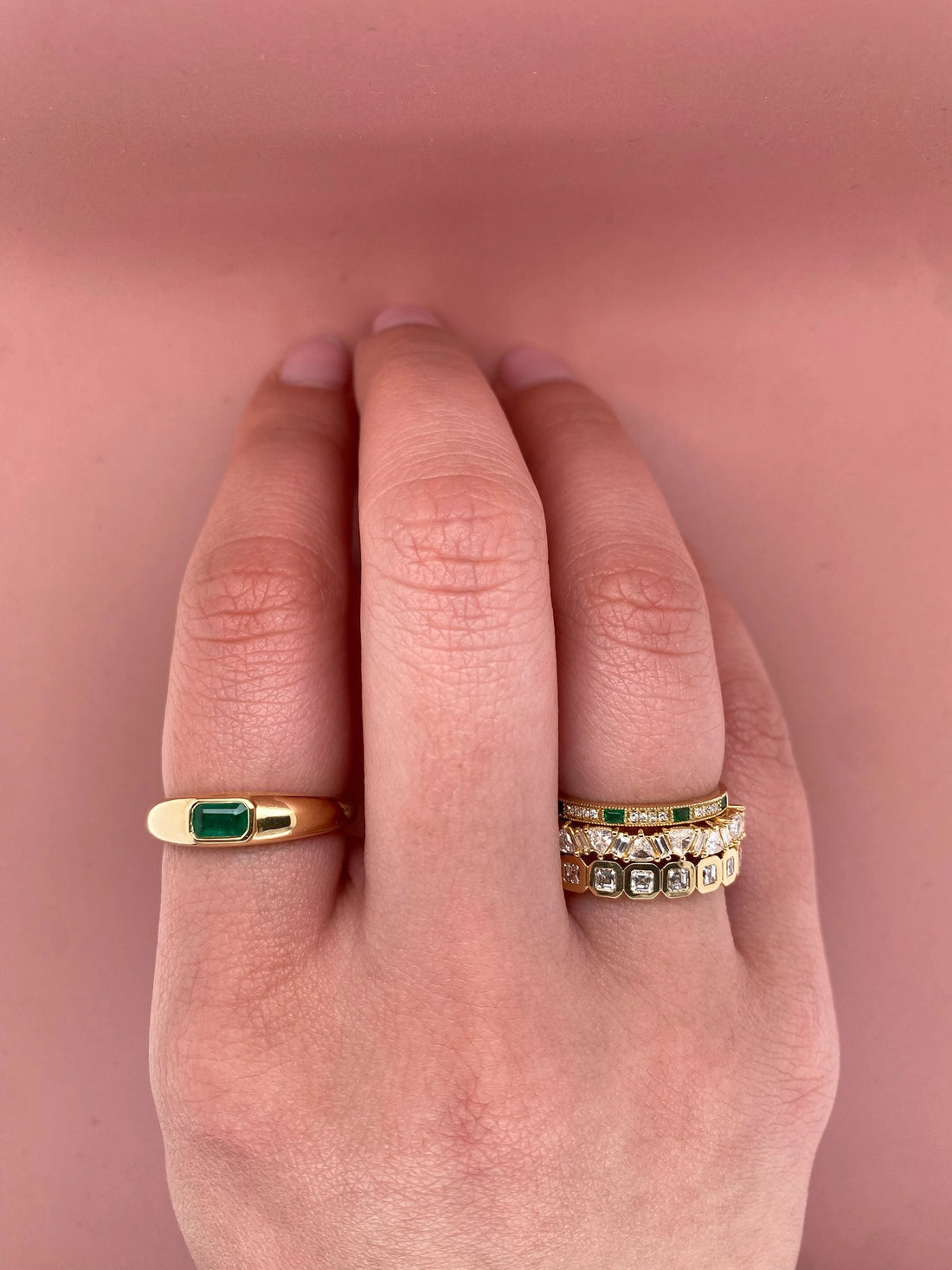 emerald-diamond-half-band-ring,va-band-trillion-and-baguette-diamond-half-band-clustered-organic,verona-band