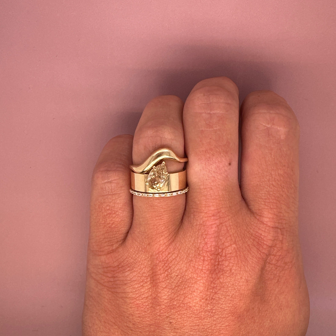 Polished Pear Maribel Ring
