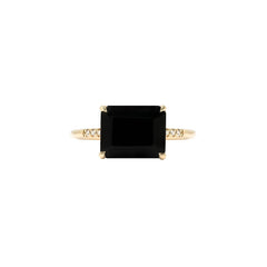 Horizontal Onyx Ring